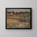 in front of the village - Wilhelm Nagel — framed artwork on a wall