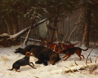 Hunting the Bear - Wilhelm Reinhardt — artwork view