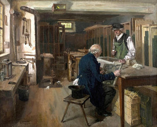 In the stained glass workshop - Wilhelm Rügge the Younger — artwork view