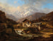 A courtyard in the Swiss mountains - Wilhelm Scheuchzer — artwork view