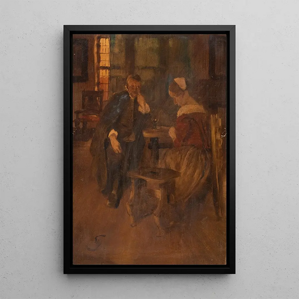 a married couple - Wilhelm Schreuer — framed artwork on a wall