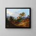 View of the Danube Valley with the Ruins of Greifenstein - Wilhelm Steinfeld — framed artwork on a wall