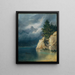Mountain Lake Painting - Wilhelm Steinfeld — framed artwork on a wall