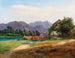 Landscape painting with stored wood - Wilhelm Steinfeld — artwork view