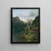 Vorderer Gosausee en direction de Dachstein - Wilhelm Steinfeld — framed artwork on a wall
