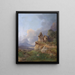 a vast landscape in the Salzkammergut - Wilhelm Steinfeld — framed artwork on a wall