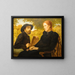 Self-portrait of the artist with his wife - Wilhelm Steinhausen — framed artwork on a wall