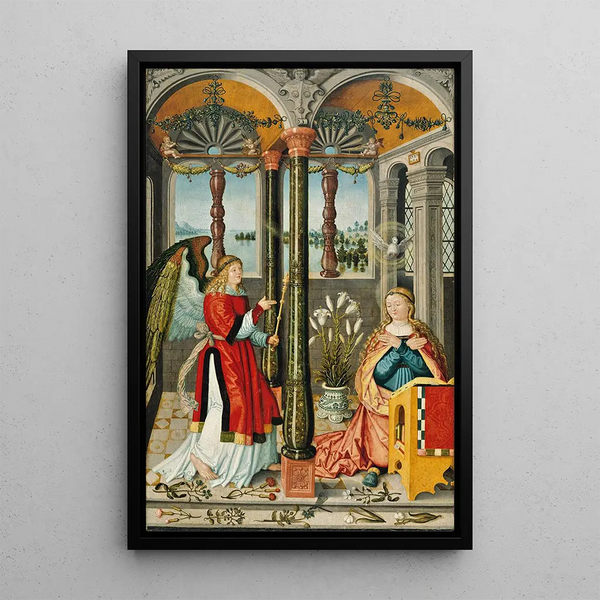 L'Annonciation - Wilhelm Stetter — framed artwork on a wall