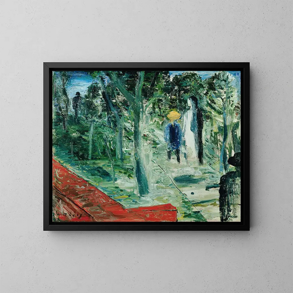 Parc un dimanche après-midi - Wilhelm Thöny — framed artwork on a wall