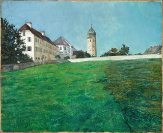 A view of Frauenchiemsee - Wilhelm Trübner — artwork view