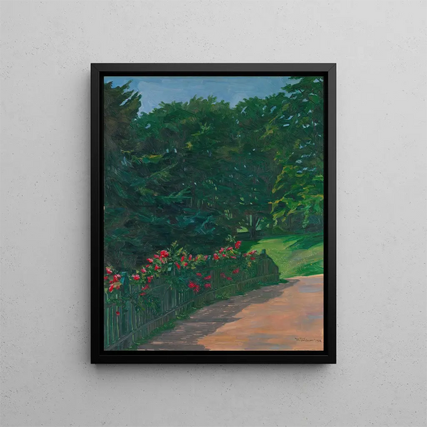 Landscape - Wilhelm Trübner — framed artwork on a wall