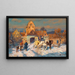 Winter diligence painting - Wilhelm Velten — framed artwork on a wall