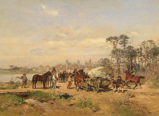 Rupture de route vers Rothenburg - Wilhelm Velten — artwork view