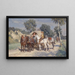 Encounter on the country road - Wilhelm Velten — framed artwork on a wall