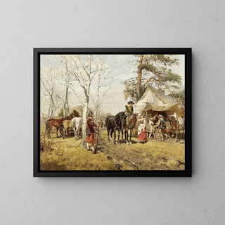 The Rest - Wilhelm Velten — framed artwork on a wall