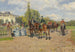 Group of Hunters in front of the Castle - Wilhelm Velten — artwork view