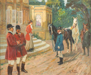 Departure for the Hunt - Wilhelm Velten — artwork view