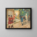 Departure for the Hunt - Wilhelm Velten — framed artwork on a wall