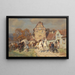 Market Day in Franconia - Wilhelm Velten — framed artwork on a wall