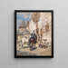 Guard post on the city wall - Wilhelm Velten — framed artwork on a wall