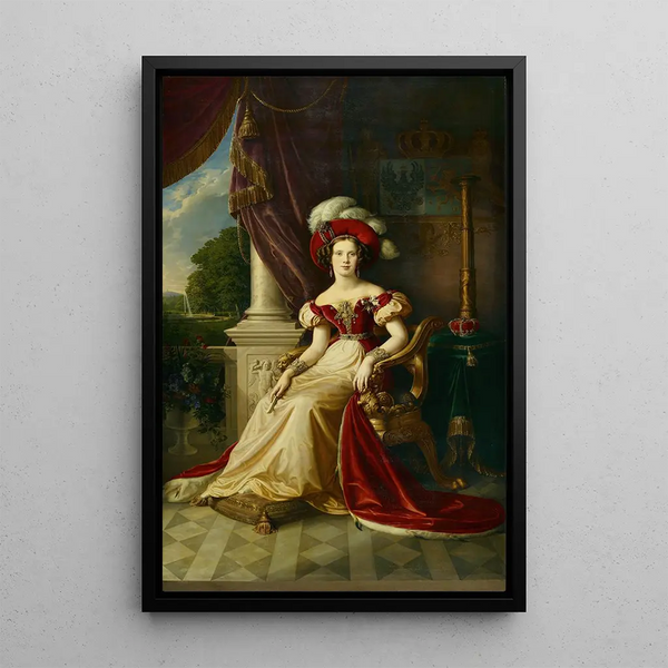 Princess Marianne of the Netherlands 1810-1883 - Wilhelm Wach — framed artwork on a wall