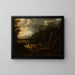 Landscape Painting with Riders - Wilhelm von Bemmel — framed artwork on a wall