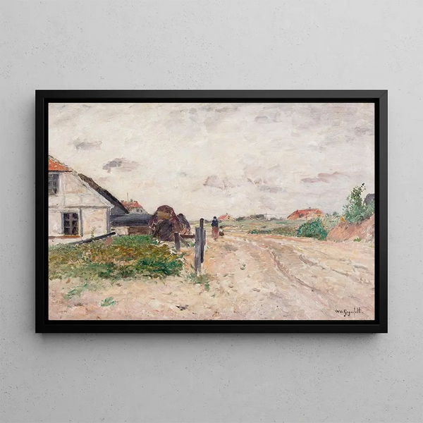 Landscape of Skagen - Wilhelm von Gegerfelt — framed artwork on a wall