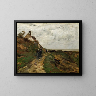 Vue à Menil-Val - Wilhelm von Gegerfelt — framed artwork on a wall