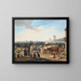 the cattle market on the outskirts of the city - Wilhelm von Kaulbach — framed artwork on a wall
