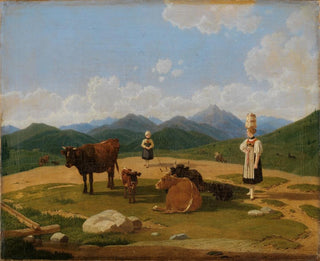 on the mountain pasture - Wilhelm von Kobell — artwork view