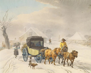 Winter diligence painting - Wilhelm von Kobell — artwork view