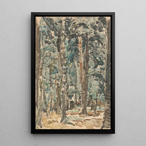Landscape painting - Wilhelmus Johannes Steenhoff — framed artwork on a wall