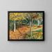Leaf Carpet at Giverny - Will Hicock Low — framed artwork on a wall