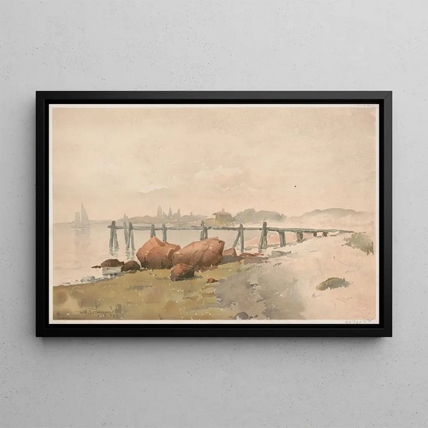 Prang's Progressive Studies in Painting with Watercolors Part II Advanced Studies No 5 - Will S. Robinson — framed artwork on a wall