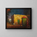 Puits de cour intérieure, Nouveau-Mexique - Will Sparks — framed artwork on a wall
