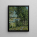 A family of birches - Willard Leroy Metcalf — framed artwork on a wall