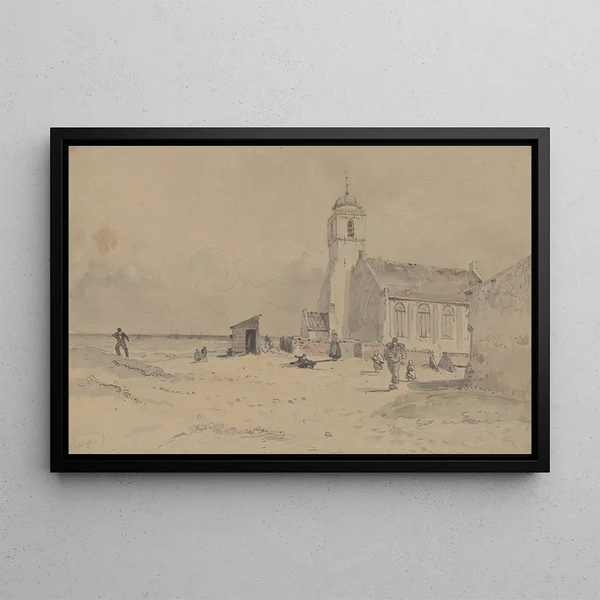 Katwijk - Willem Anthonie van Deventer — framed artwork on a wall