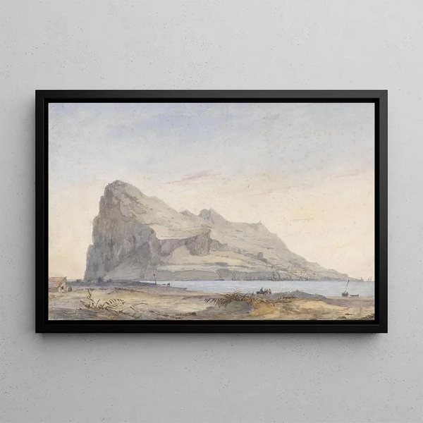Rock of Gibraltar - Willem Anthonie van Deventer — framed artwork on a wall