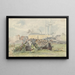 Naval construction painting - Willem Anthonie van Deventer — framed artwork on a wall