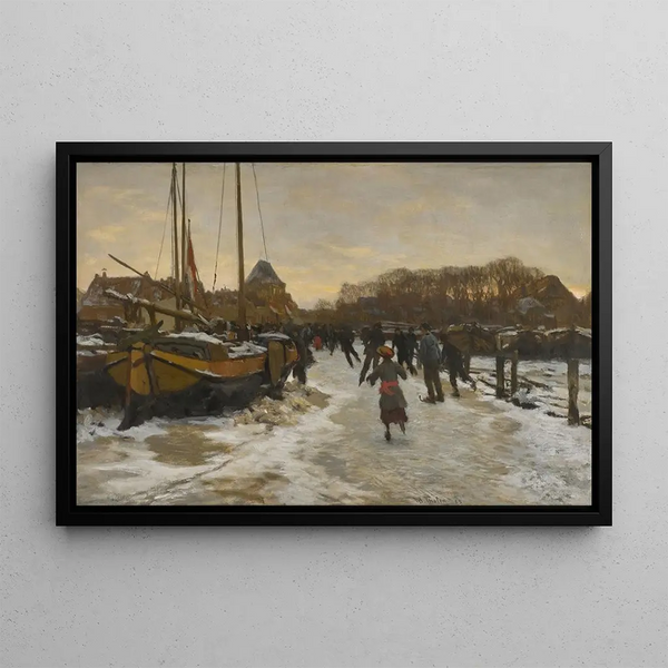 Winter Pleasures - Willem Bastiaan Tholen — framed artwork on a wall