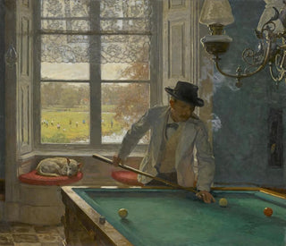 The billiard player - Willem Bastiaan Tholen — artwork view