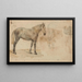 Études d'un cheval - Willem Carel Nakken — framed artwork on a wall