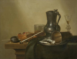 Still life with tobacco - Willem Claesz Heda — artwork view