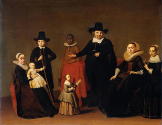 Family Group with a Black Man - Willem Cornelisz Duyster — artwork view