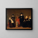 Family Group with a Black Man - Willem Cornelisz Duyster — framed artwork on a wall