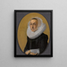 Portrait of a Woman - Willem Cornelisz. Duyster — framed artwork on a wall