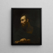 Old man with a book - Willem Drost — framed artwork on a wall