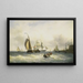 Anchoring in Bremerhaven - Willem Gruyter Jr. — framed artwork on a wall