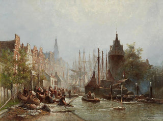Fishermen at Work - Willem Hendrik Eickelberg — artwork view