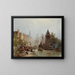 Fishermen at Work - Willem Hendrik Eickelberg — framed artwork on a wall